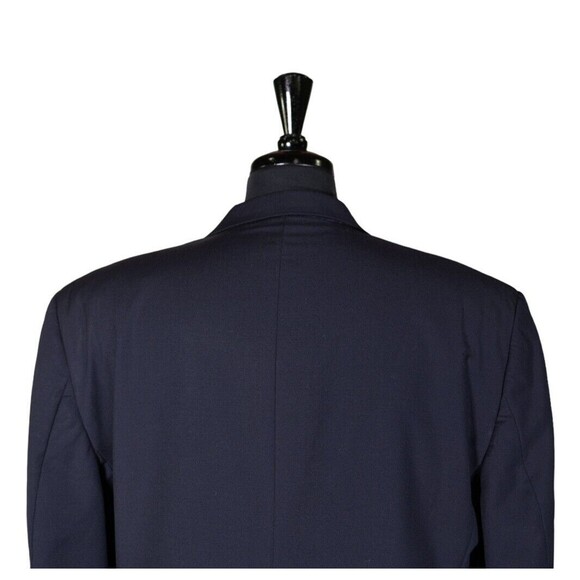 Jos. A. Bank Mens Blazer Blue 100% Wool Gold 2 Button Suit Jacket Sport Coat 44L - Picture 7 of 8